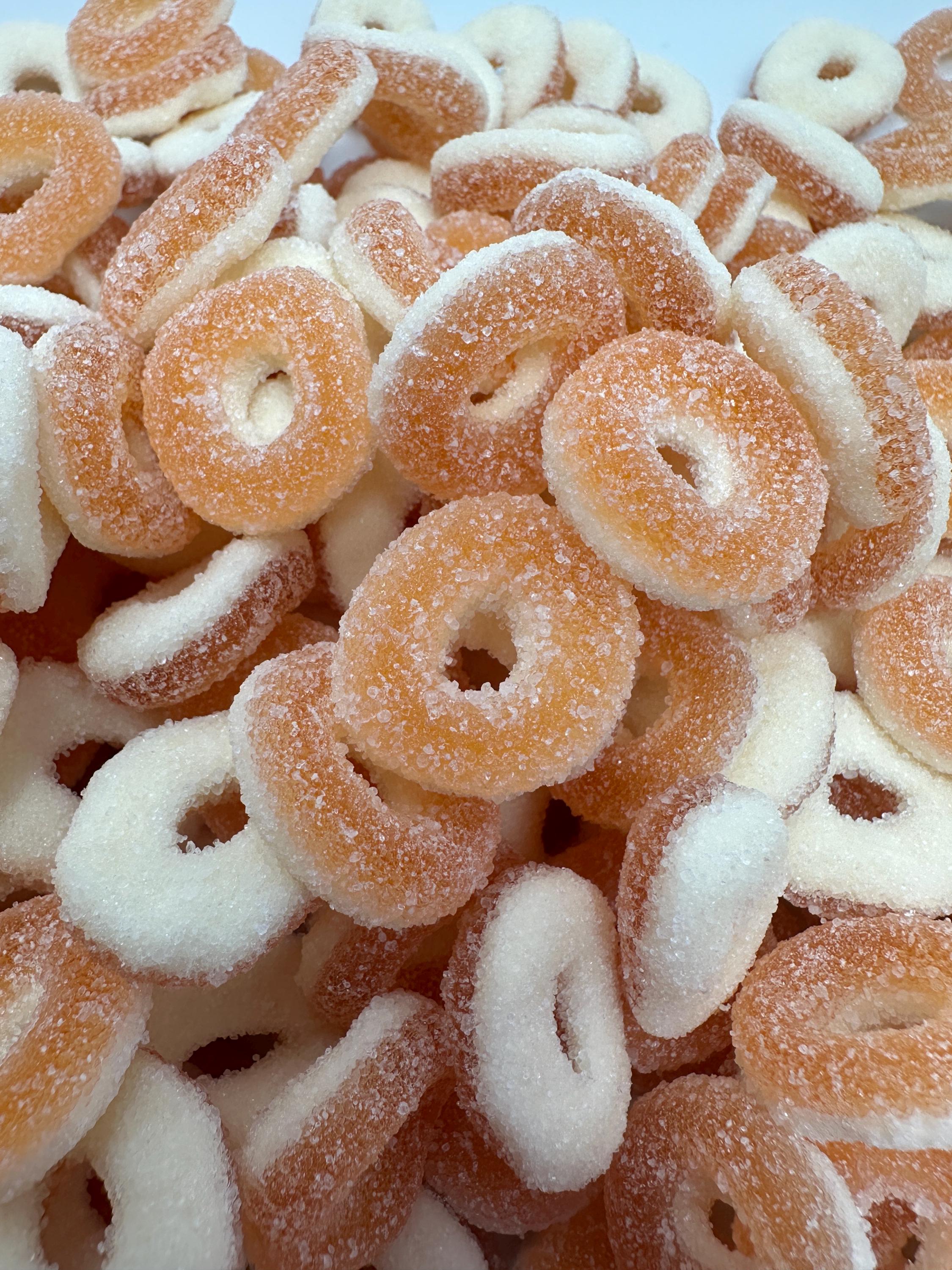 Sugar-Free Swedish Peach Rings | Imported Gummy Candy | Gluten-Free | Sweet Obsessions Candies