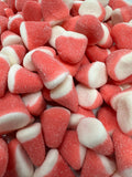 Swedish Strawberry Vanilla Drops | Pink & White Sugar-Coated Gummies | Gluten-Free Scandinavian Candy