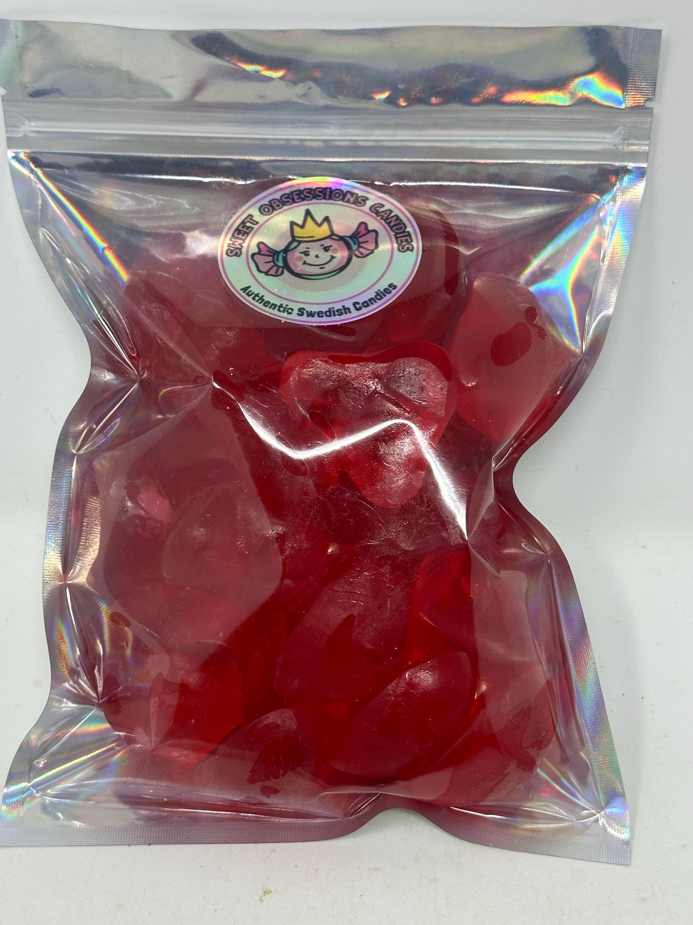 Swedish Raspberry Jelly Hearts | Scandinavian Gummies, Valentine's Treat