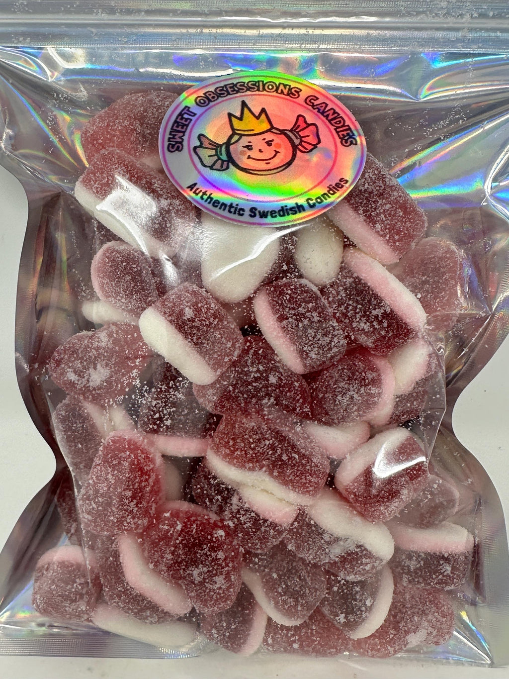 Swedish Sour Filled Strawberry Hearts | Sweet & Sour Jelly-Filled Gummy Candy