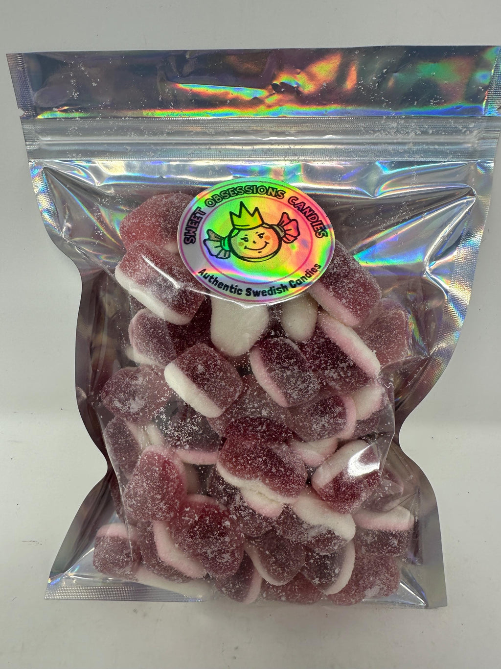 Swedish Sour Filled Strawberry Hearts | Sweet & Sour Jelly-Filled Gummy Candy