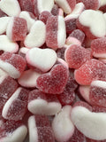 Swedish Sour Filled Strawberry Hearts | Sweet & Sour Jelly-Filled Gummy Candy