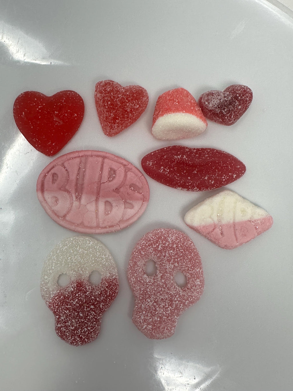 Berry Love Swedish Candy Mix – Raspberry, Strawberry Gummies, Sour Skulls, Hearts