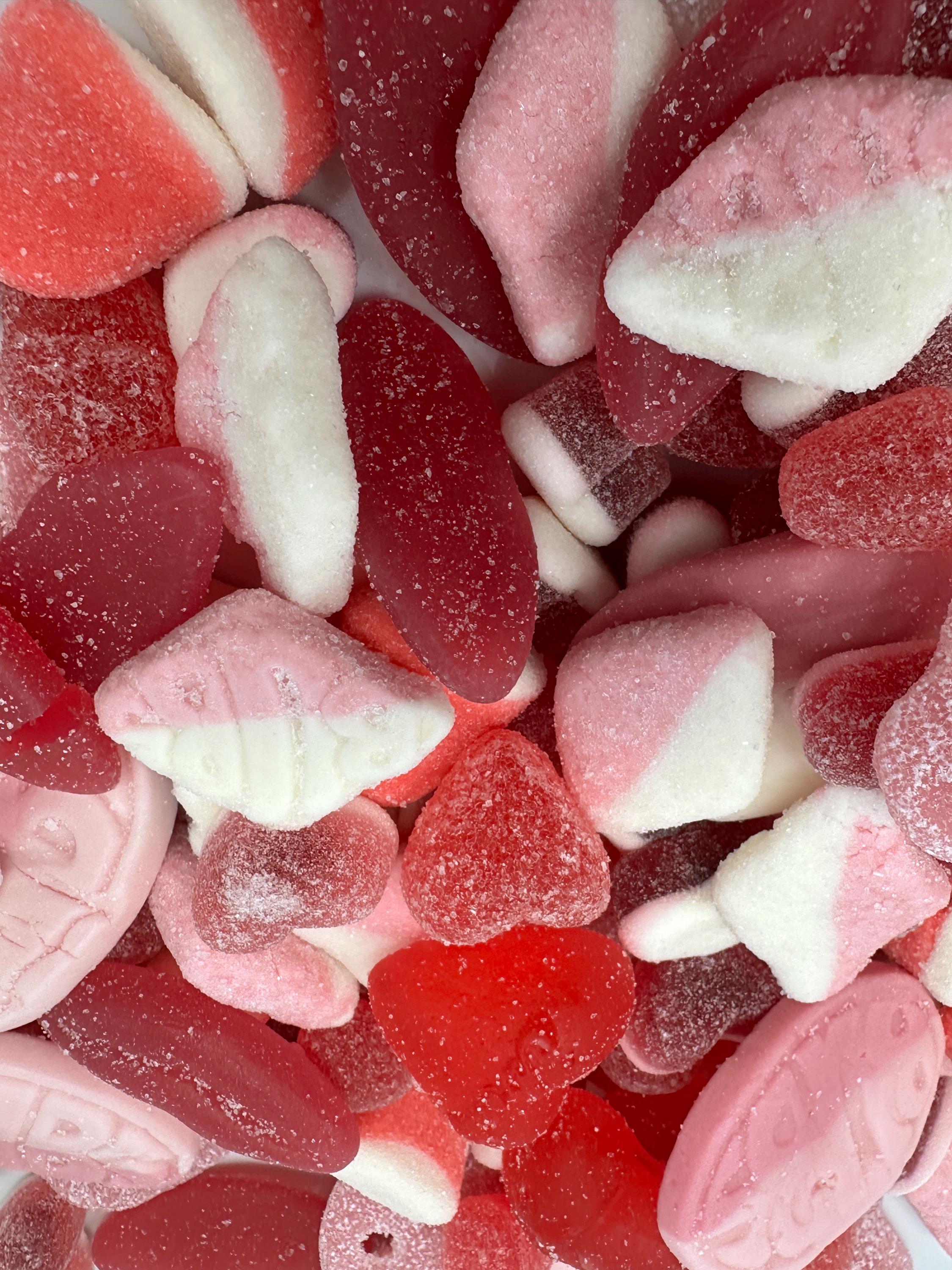 Berry Love Swedish Candy Mix – Raspberry, Strawberry Gummies, Sour Skulls, Hearts
