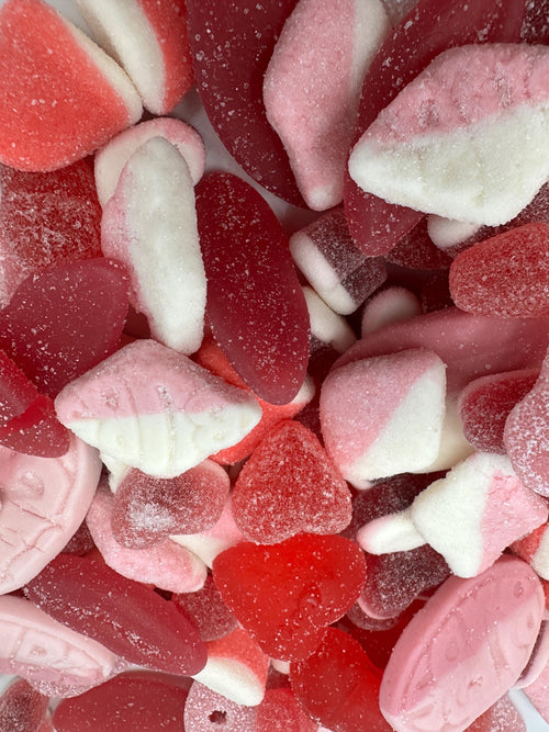 Berry Love Swedish Candy Mix – Raspberry, Strawberry Gummies, Sour Skulls, Hearts