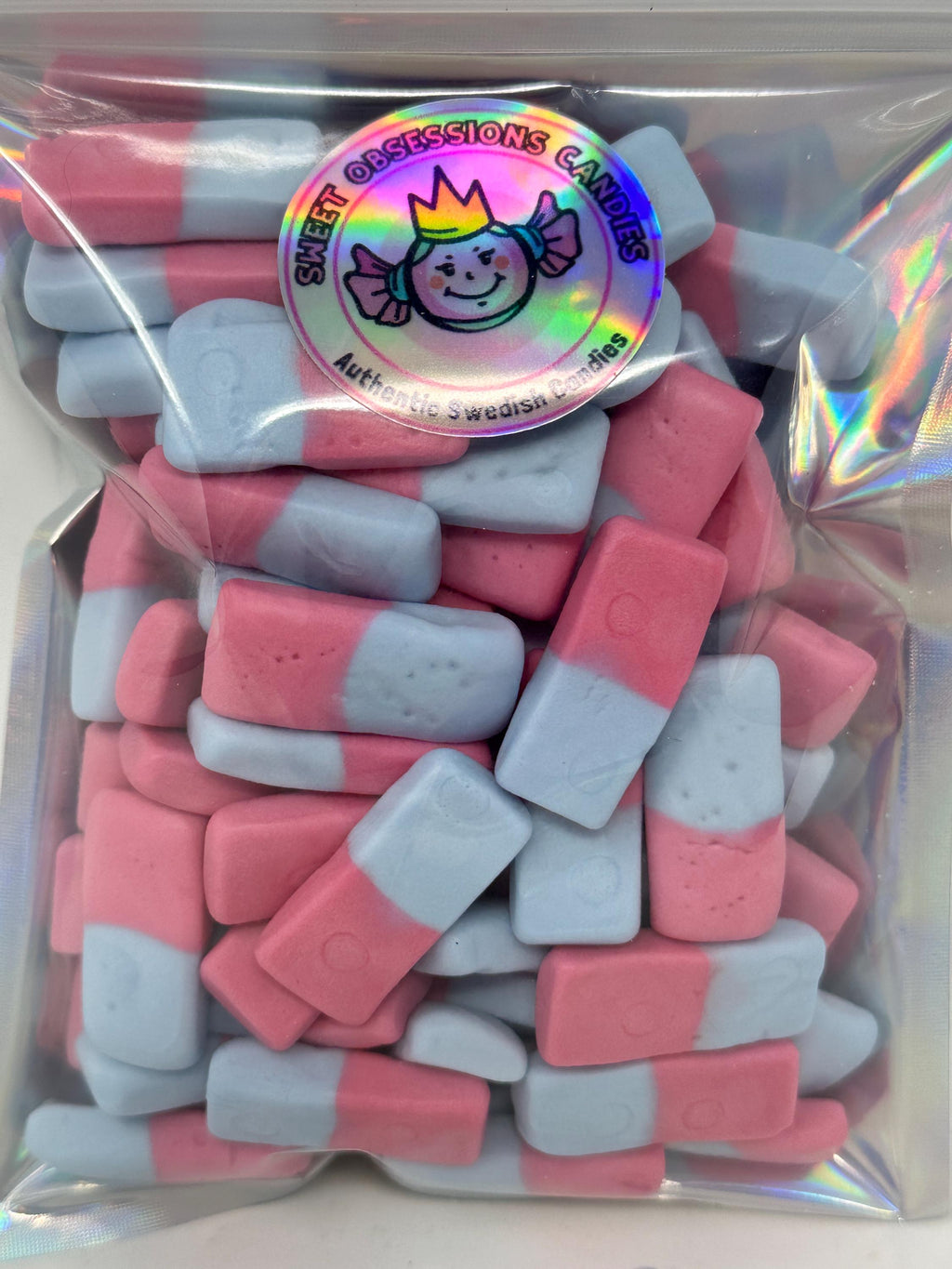 Swedish Bubblegum Bliss Pillows – Soft Chewy Two-Tone Candy Treats