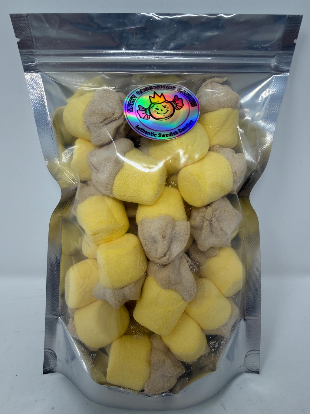 Swedish Chocolate Cupcake Marshmallows – Choco Filled Sugar-Coated Mallows – Unique Swedish Candy Treat